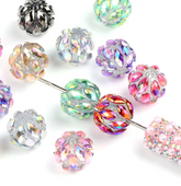 16mm Oval Rhinestone Brights Beads (5pcs)
